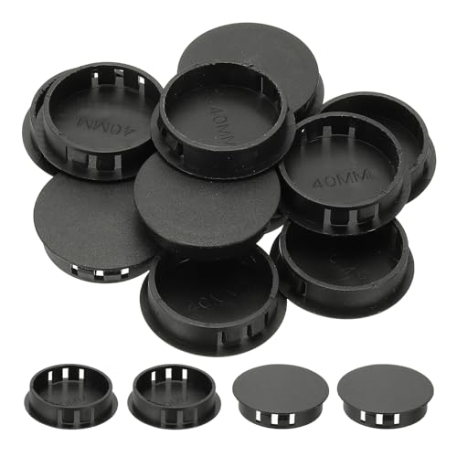 Capuchons de trou ronds de 40mm bloquants pour masquer les vis d'armoire - 2