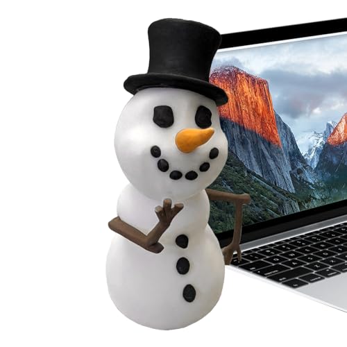 Figuras de muñeco de nieve de Navidad – Impresión 3D divertida decoración de escritorio – Figura decorativa Artesanía – para coleccionistas, hogar, oficina, sala de estar, dormitorio, estudio
