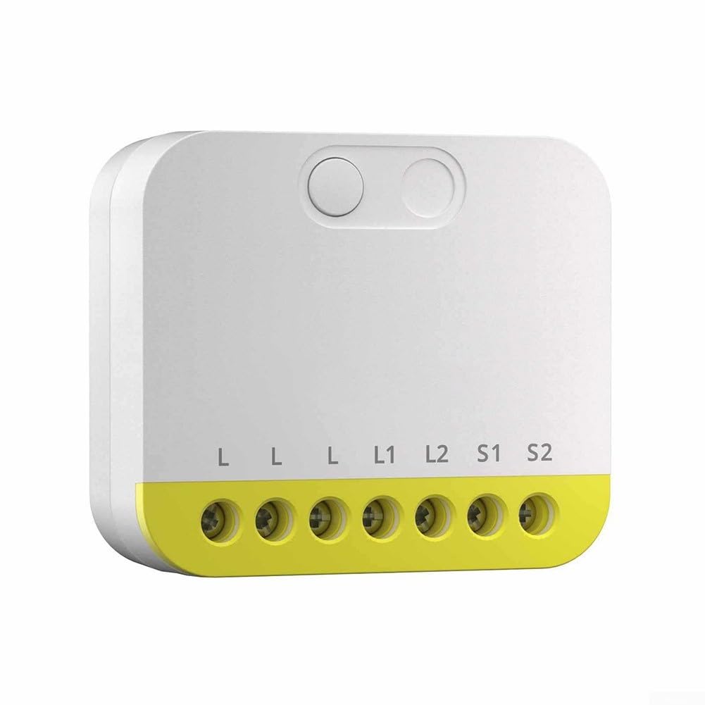 per Zigbee Smart Switch Dual Channel No Neutral Wire per zigbee | Non è necessario alcun filo neutro, facile da montare, doppi canali indipendenti, carico totale 12 A, installazione semplice