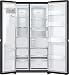LG GSLB91EVAB Side-by-Side Kühlschrank mit Gefrierfach (623 L, Energieklasse B) mit Eis- und Wasserspender, UVNano, LinearCooling, Total No Frost, Schwarz