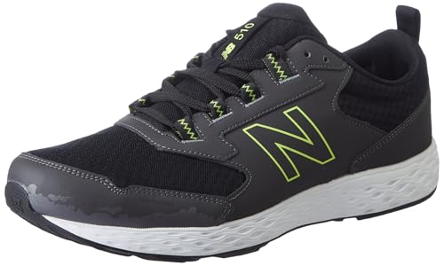 New Balance Mens 510 Running Shoes, Black Yellow, 10 UK