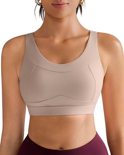 Image of RUNNING GIRL High Impact Sports Bras for Women,Racerback Running Bra Workout Crop Tank Tops Longline Sports Bra Push up