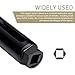 waswale 1 PC Automotive I-type Oil Pressure Sensor Socket Wrench, 91 mm Long High Hardness 45# Steel Side-open Oil Pressure Sensor Disassembly Tool, Multi-function Repair Accessories (Black)