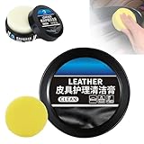 PUSKIU Leader Cleaning and Care Cream, 2024 New Leader Cleaning and Care Cream &amp; Cleaning Paste for Leather Care Automotive Interior Leather Cleaning Cream Leather Repair Kit for Car Furniture (1Pcs)