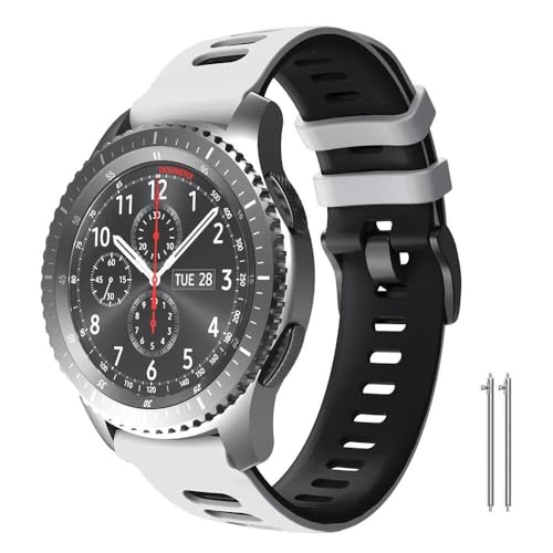 Bracelet 22mm Gear S3 Frontier en silicone souple imperméable et résistant
