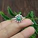 Natural Green Aventurine 925 Sterling Silver Handmade Design Statement Wedding Engagement Promise Ring Jewelry Gift for Mom And Girlfriend (8)