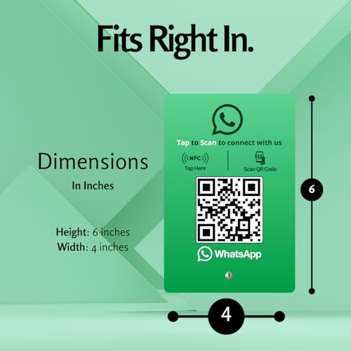 WhatsApp Standee with NFC & QR Code by tinydabba - 8