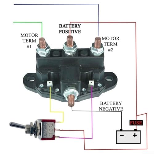 Relé de cabrestante de 12V con contactos plateados antiarco 5