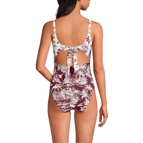 Lands' End Women's Wrap Monokini High Leg One Piece Swimsuit2