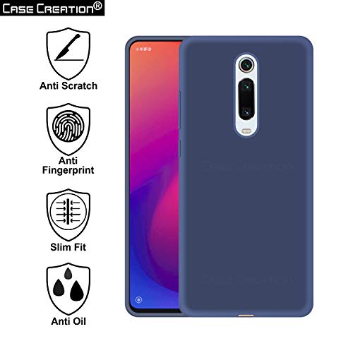 Image of Case Creation Luxurious OG Series for Xiaomi Redmi K20 Case Cover,Anti-Dirty Slim Case Frosted Matte Cute Candy TPU Raised Bezel (Splash of Color) Back Cover for Redmi K20 -Navy Blue