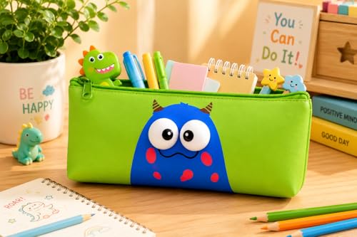Image of FINEMOE Set of 10 Party Return Gifts for Birthday - 3D Pencil Case & Pen Holder for Kids - Soft & Waterproof Pouch with Multiple Designs, Cute Stationary Bulk Return Gift for Girls & Boys Age 3-12