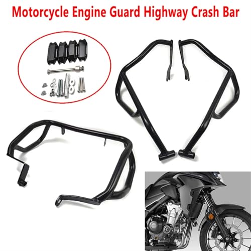 Kit protection cadre CB 500X acier renforcé finition noire 2023 - 3