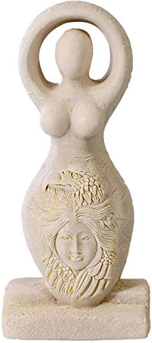 Gypsum Cement Figurine - Eagle Goddess 5.5"