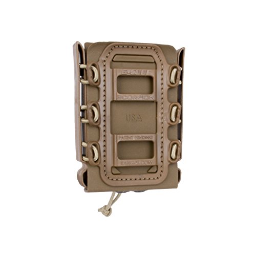 G-CODE Rifle Soft Shell Scorpion Mag Carrier (TAN) with Molle Mount Attachment 100% Made in USA