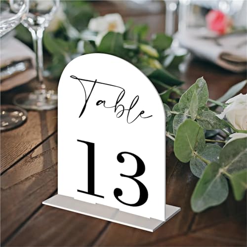 Numéro mariage personnalisé DIY noir pour décoration de table moderne