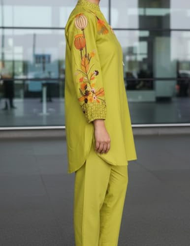 Image of Asmeriyo Women Co-Ord Set || Women 2 Pic Embroidered Kurta Set || Stylish Cord Set (K-204)