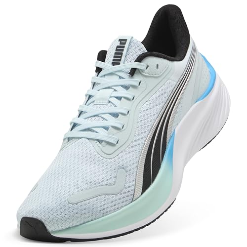 PUMA Unisex Pounce Lite Straßenlaufschuh, Sea Glass Mint Melt Speed Blue, PUMA Schwarz, 38 EU