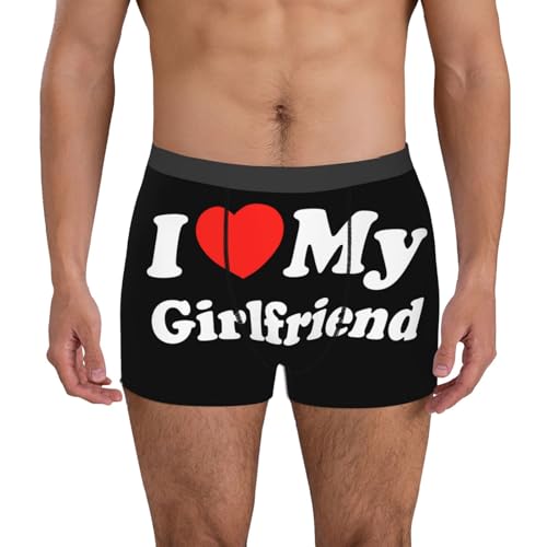 I-Heart love my GF girlfriend Boxers For Mens Boxer Briefs Funny Cute Valentines Day, Birthday Gift For Boyfriend2