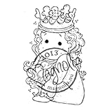 Hergestellt in den USA Magnolia Gummi Once Upon A Time selbst Stempel 3.75-inch X 6,5 Package-Little niedlicher Tilda