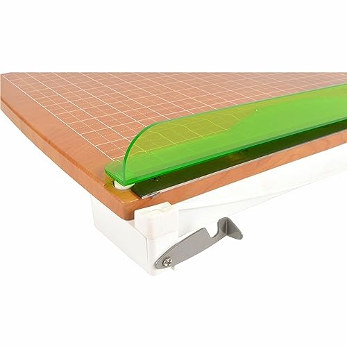 Westcott 16874 ‎15-Inch CarboTitanium Wood Base Guillotine Paper Cutter, Multi-Paper Trimmer with 30 Sheet Capacity by Westcott - Image 6