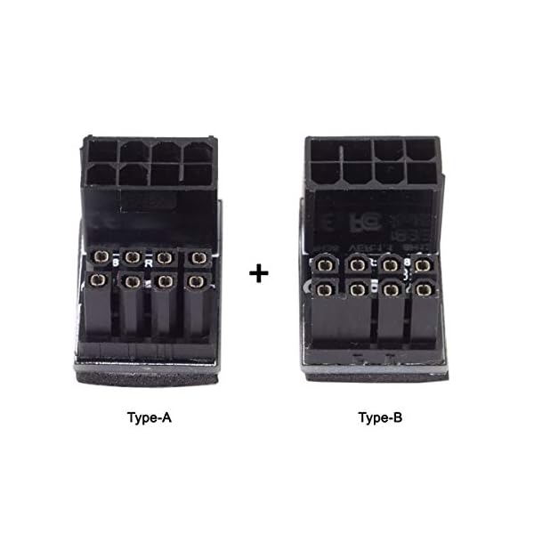 CY ATX 8Pin hembra a 8pin macho adaptador en ángulo de 180 grados para escritorios tarjeta gráfica - Image 4