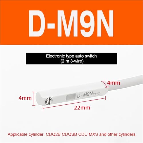 Sensor e interruptor magnético para cilindros neumáticos CS1-F-2 con cable de 2 hilos y 2m 7