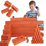 DIYASY 24 PCS Foam Bricks Building Set with Connecting Accessories, Large Developmental Toy for Kids' Indoor and Outdoor Activities