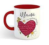 Capacidad: 325 ml Muy Chulo Taza Mamá Te Quiero Mucho (Roja)