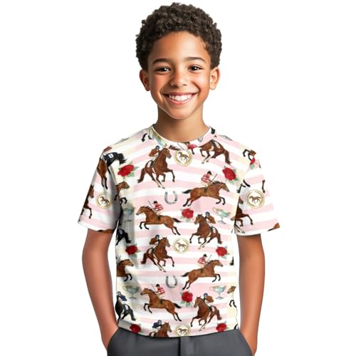 Image of Kids Graphic T-Shirt Boys Girls Novelty Tees Top Short Sleeve Shirts Summer Blouses 3-16