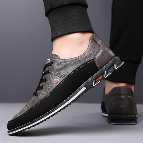 Mens Dress Sneakers Gatsby Shoes Oxford Derby Casual Shoes Lace-Up Loafers for Business Driving Office Walking3