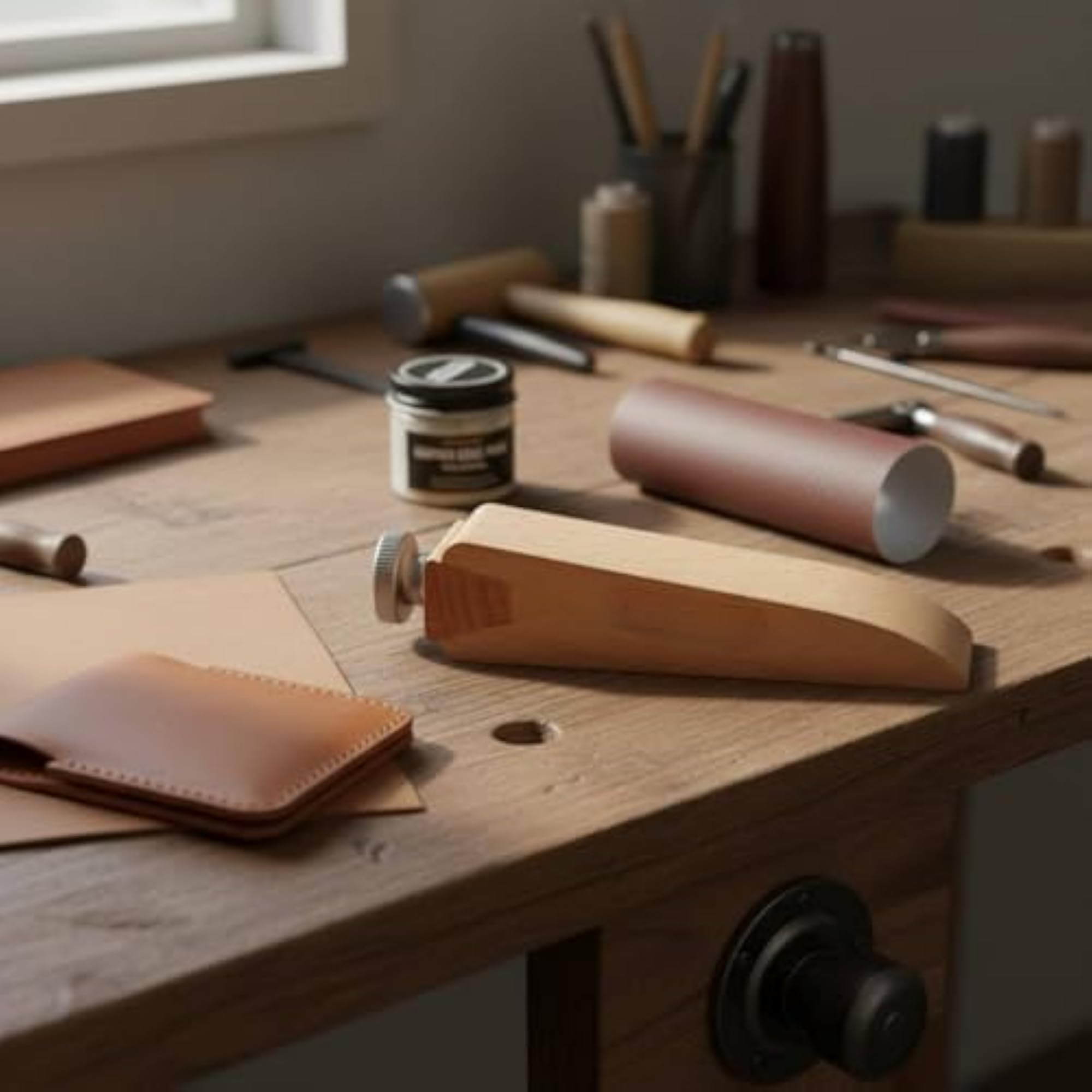 Adjustable Clamp Leather Border Sanding Block