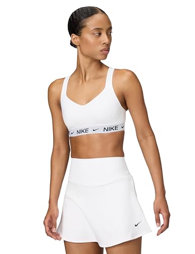 Nike W Nk Df Indy High Support Bra, White/Stone Mauve/Black, FD1068-101, M