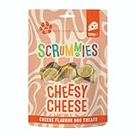 Scrummies Cheesy Cheese Dog Treats Oven Baked Bite Size Treats, Gluten Free, No Added Sugar, Low in Fat Healthy Cheese Flavour Treats for Dogs 12+ Weeks | 100g