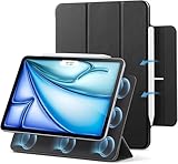 ESR for iPad Air 11 Inch Case M4/M3/M2 (2026/2025/2024), iPad Air 5th/4th Gen (2022/2020), Powerful Magnetic Attachment, Slim Trifold Stand Case, Auto Wake/Sleep, Durable Protection, Black