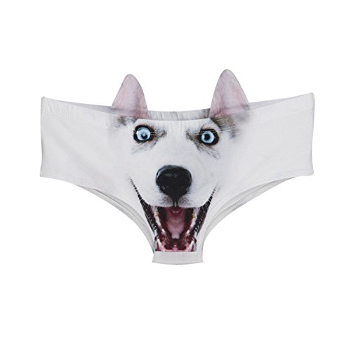 Kukubird 3D Husky Hipster Panties with Little Ears
