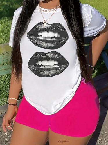 Hilinker Women's Oversized T Shirt Graphic Tees Short Sleeve Shirts Summer Casual Loose Tops3