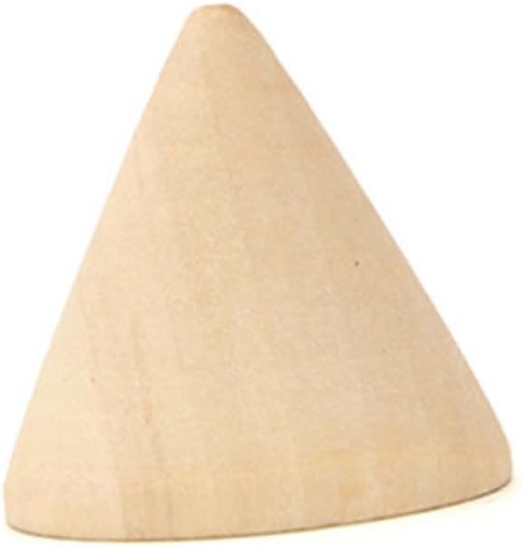 VALICLUD Unique Wooden Jewelry Display Cone Necklace Holder Stand for Fall Home Showcase Decorative Rack