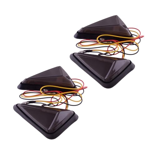 Intermitentes de moto universales con luces intermitentes DRL 12V de flujo continuo bicolor 6