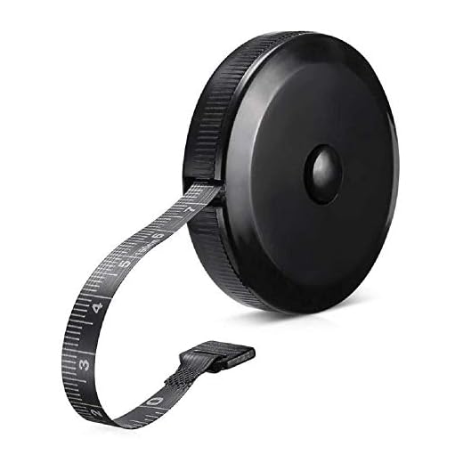 GDMINLO Soft Tape Measure Retractable Measuring for Body Fabric Sewing Tailor Cloth Knitting Craft Weight Loss Measurements Retractable Black Dual Sided Tape Measure Body Measuring 1 Pack