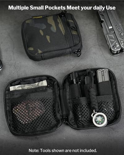 VIPERADE VE34 Mini EDC Taschen Organizer - Kleine Werkzeugtasche für Männer, Taktische EDC Pouch Kompakt, YKK Reißverschlusstasche Allzwecktasche für Mini Ausrüstung