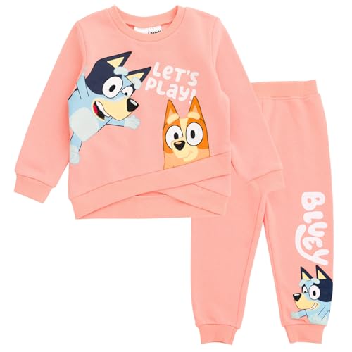 Image of Bluey Fleece Sweatshirt and Jogger Set Toddler to Big Kid