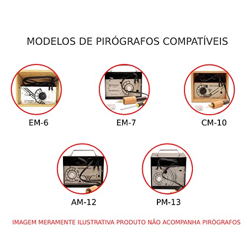 Pontas para Marchetaria Palante Pirógrafo