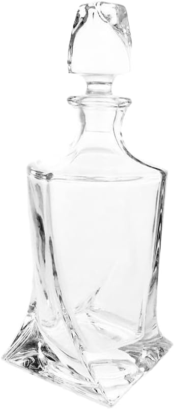 Whiskey Crystal Carafe - Service Tourbillon 50 cl (16,9 fl oz) - Klein House - Company : Artisan du Cristal - Gift Set - Stamped : Klein 54120 Baccarat France