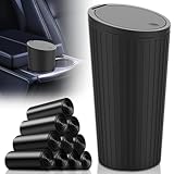 【Matériau sûr et Durable】La poubelle de voiture est fabriquée à partir de matériaux ABS et PP de haute qualité, qui sont sûrs et inodores, durables et résistants aux chutes, faciles à nettoyer, légers et pratiques, et constituent un choix idéal pour l'organisation de la voiture