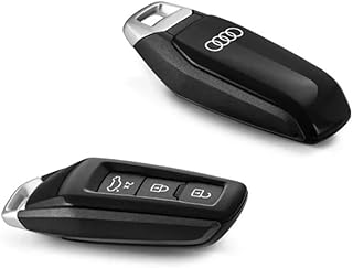 Audi 85H071208Y9T Key Cover with Audi Rings Logo, Black, Not for Keys with Panic Button