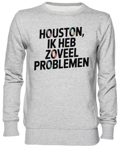 Sweat-Shirt Gris Unisexe Houston : Votre Allié Idéal pour les Dimanches Cocooning