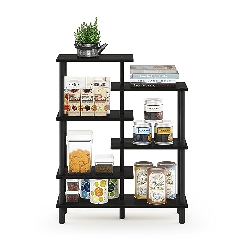 Furinno Turn-N-Tube 6-Tier Accent Display Rack, Espresso/Black #TOP4