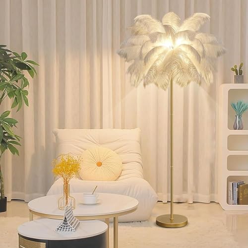 Lámpara de pie LED con temperatura ajustable e interruptor de pie para salón