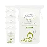 Simply Gentle Organic Cotton Baby Pads – Ultra-Soft, Lint-Free & Eco-Friendly | Larger, Absorbent Pads for Makeup Removal & Baby Care | 100% Pure Cotton | Gentle on Sensitive Skin (Pack of 6)