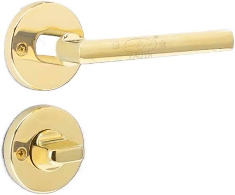 Invisible Door Lock zinc Alloy Split Single-Sided Lock Indoor Bedroom Background Wall Hidden Lock Wooden Door Hidden Door Lock(D Type PVD01 05)